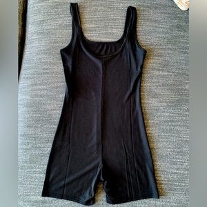 SHEIN Solid Unitard Romper